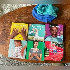 Lovevery Bundle Play Scarf and 6 Books